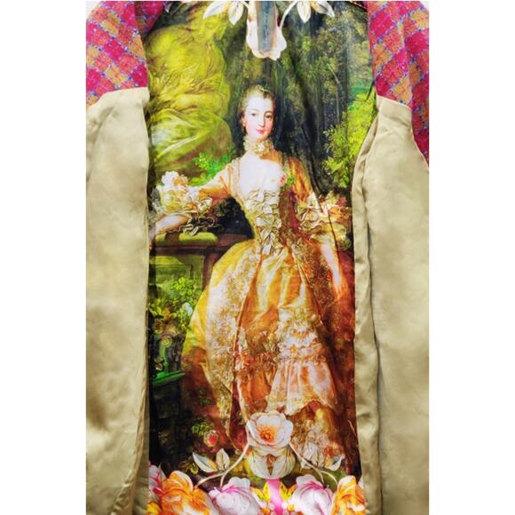 Aratta Fuchsia Camel Size Medium Coco Boucle Lined Blazer Jacket - Picture 15 of 16